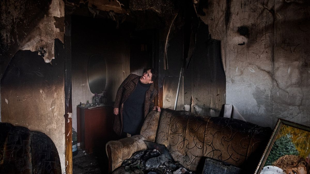 Fotky z Ukrajiny: Cesta pro chleba jí zachránila život